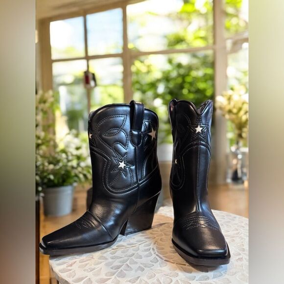 Stella McCartney $1355 Cloudy Alter Heel 85mm embroidery cowboy Western Boots - Picture 4 of 16